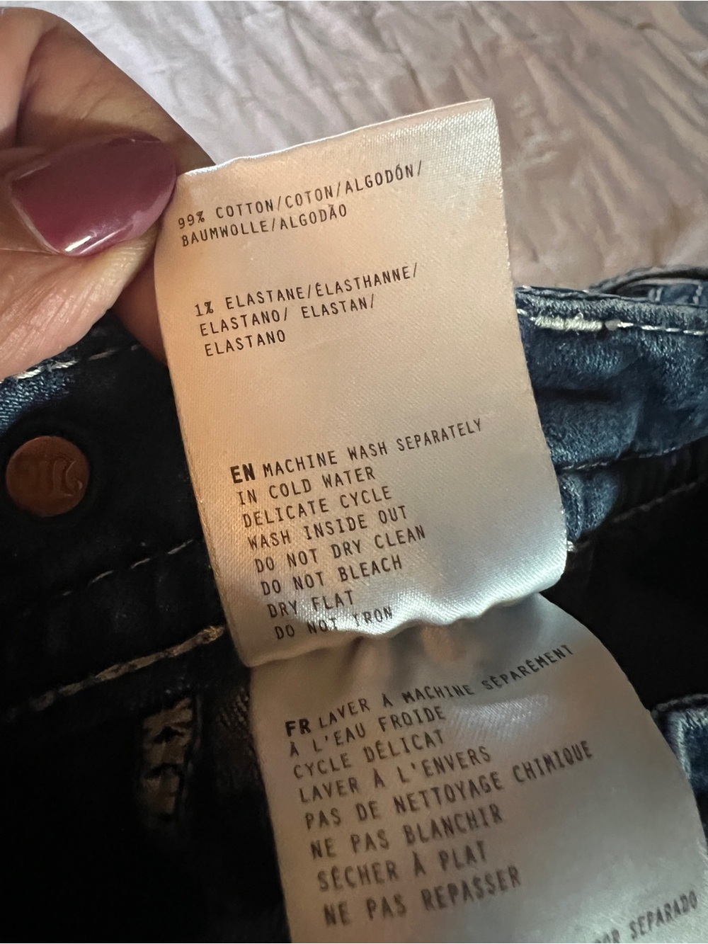 Miss Me Curvy Ankle Skinny Jeans Distressed Embellished Pockets Sz 27 Western - Picture 6 of 9